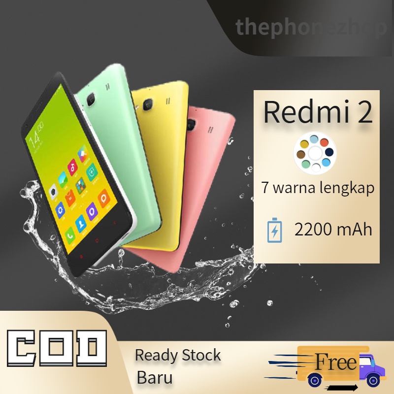 ï¼ˆ7 warna lengkapï¼‰ Xiaomi Redmi 2 1/8GB 4G | Shopee Indonesia