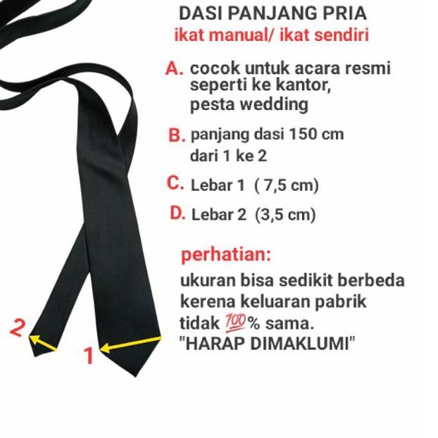 ☟ dasi hitam merah maron biru navy gold abu-abu hijau kuning orange peach bata dasi kantor pria polo