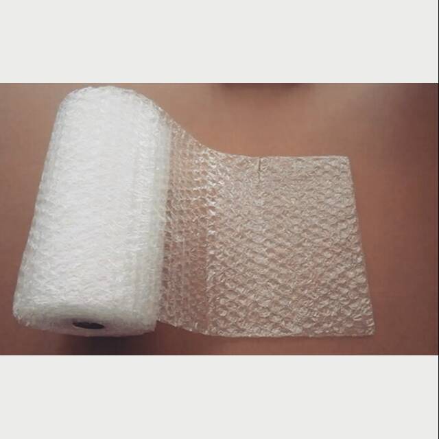 

BUBBLE WRAP PENGAMAN TAMBAHAN AGAR BARANG TIDAK GAMPANG RUSAK/PECAH