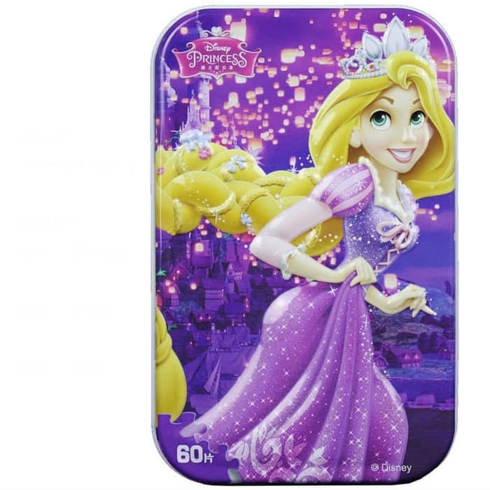 DISNEY can puzzle 60pcs frozen mermaid snow white winnie pooh rapunzel