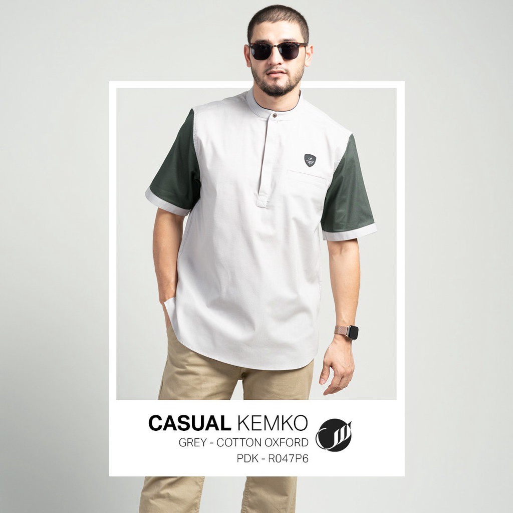 KEMEJA KOKO KEMKO PRIA LENGAN PENDEK KASUAL SAMASE