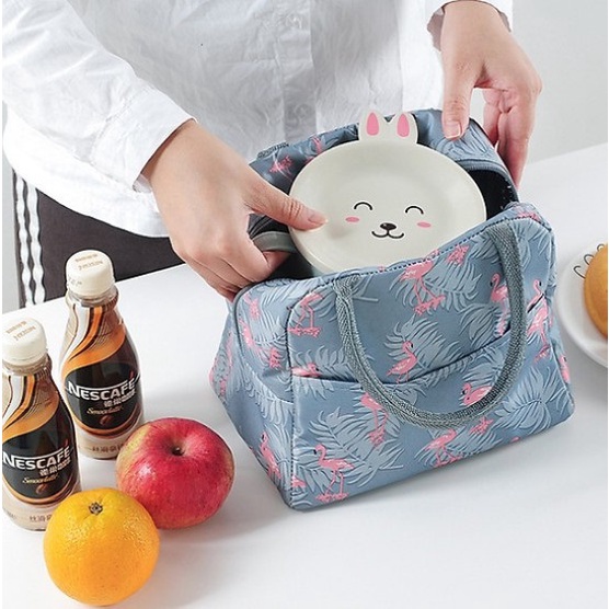 Tas Bekal Lunch Bag Cooler Motif KOREA Tempat Penyimpanan Bekal Murah Import - MKM