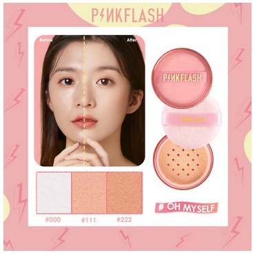 ★ BB ★ PINKFLASH Lasting Matte Loose Powder | PINK FLASH Bedak Tabur - PF F06