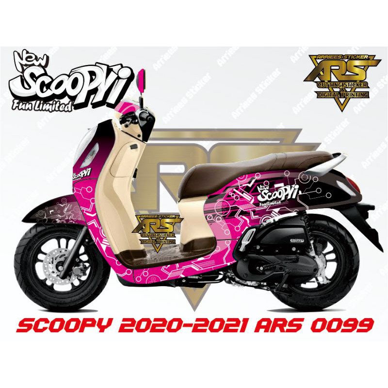 DECAL MOTOR SCOOPY 2021 FULL BODY - STICKER SCOOPY PRESTIGE