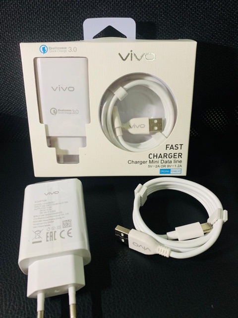 TC Charger ORI Vivo Micro usb Fast Charging DAN TIPE C Cas Casan Travel Charger