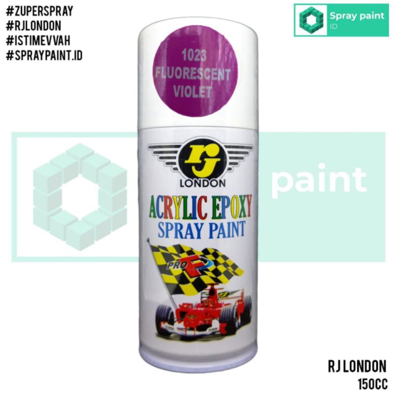 cat semprot fluorescent violet ungu stabilo doff 150cc rj london spray paint pilok pilox