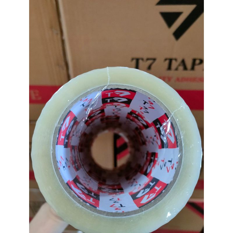 

Lakban T7 Tape coklat dan bening 48x72 yard