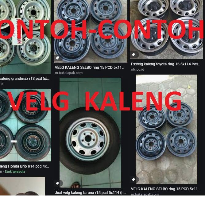 KVSH14-Wheel cover dop velg ring14 silver hitam isoka .