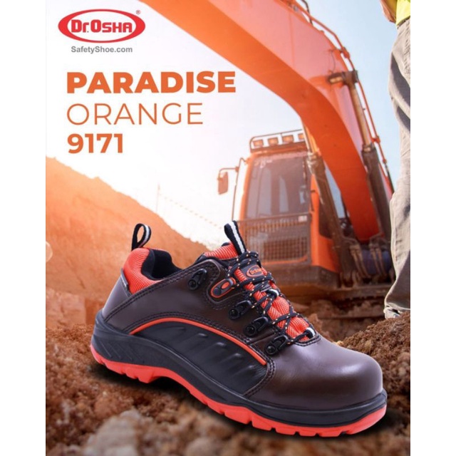 Sepatu Kerja safety shoes Dr.Osha 9171 Paradise lace up S1 Steel toe cap