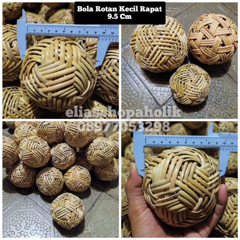 Bola Rotan Bola Takraw Kecil Rapat, Besar Rapat dan standar