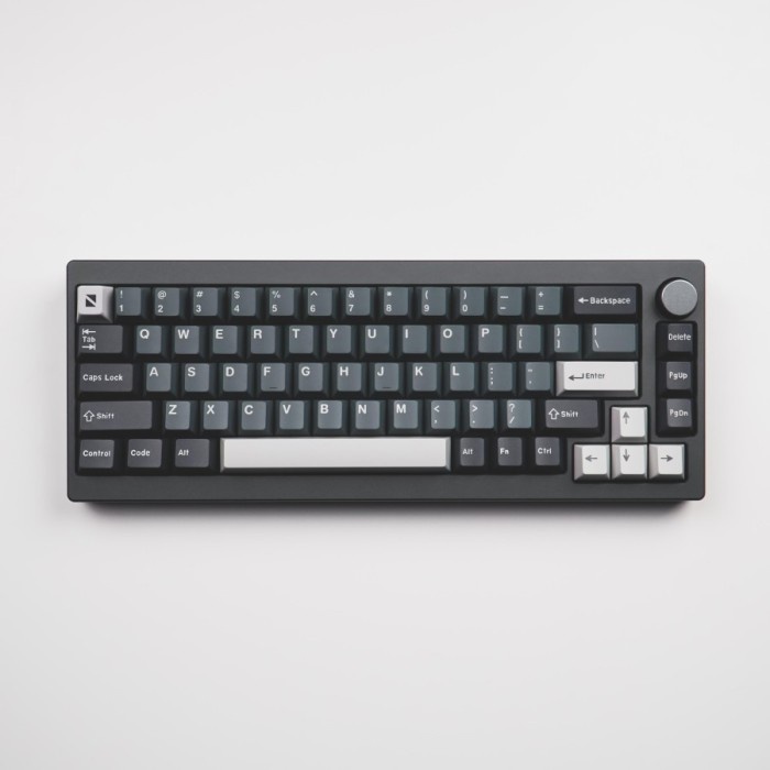 Noir Smoke Keycaps PBT Doubleshot Cherry Profile Keycap Set