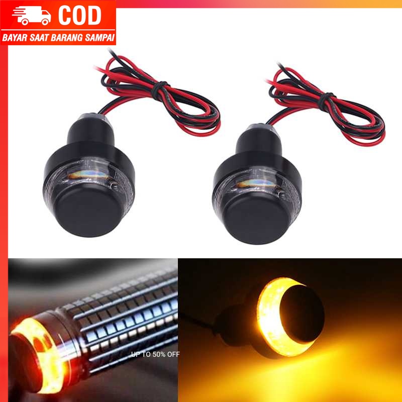 (100% BARANG ORI) Lampu Sein LED Motor Turn Signal Indicator Blinker 22mm 2PCS - SL-080