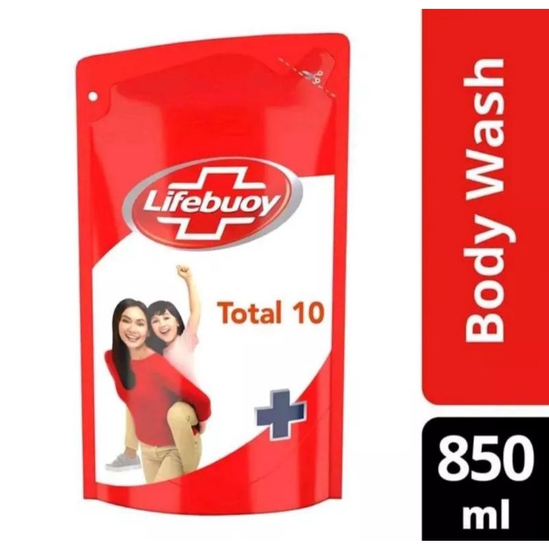 Lifebuoy Antibacterial Body Wash Sabun Mandi Cair Refill 825 ml kemasan sachet