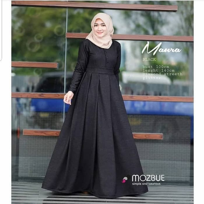 Baju Dress Gamis Maura Wanita Muslim
