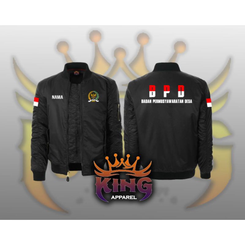 JAKET BOMBER PRIA BPD | BADAN PERMUSYAWARATAN DAERAH | BAHAN TASLAN