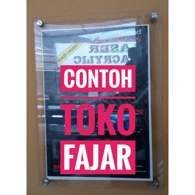

PAPAN IKLAN / SIGN BOARD AKRILIK A4 / 34 x 46 cm