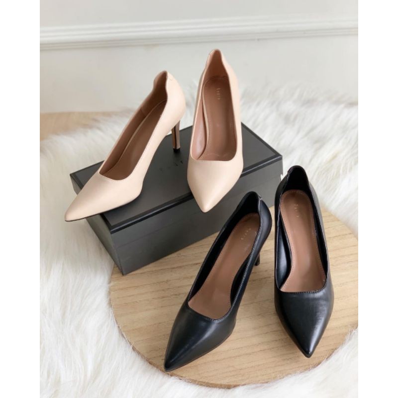 Sepatu Hak Tinggi | Sepatu Cewek | Heels | Sepatu Kulit | Sepatu Polos | Ps300