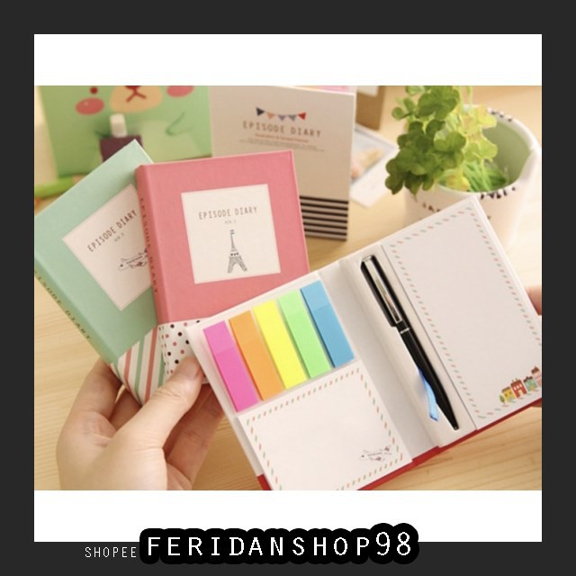 

BT956 STICK NOTE MEMO BEST BUKU EPISODE DIARY BY FERIDANSHOP98