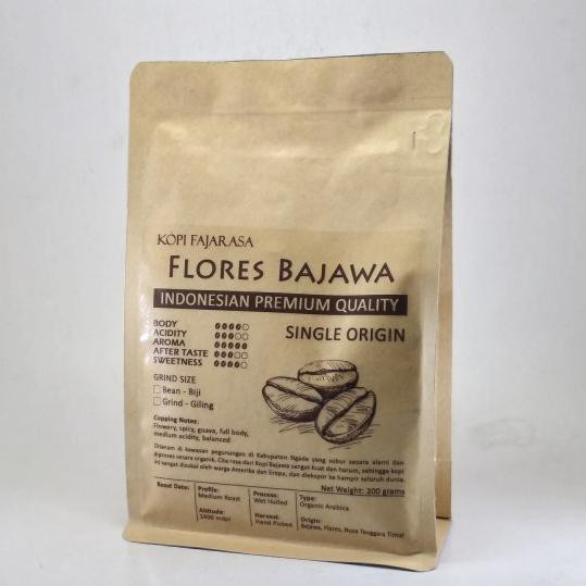 

Kopi- Kopi Fajarasa Flores Bajawa Biji Kopi Arabica 200 gram -Biji-Kopi.