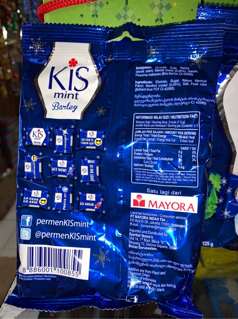 Permen Kis Mint Barley isi 50 pcs 125gr