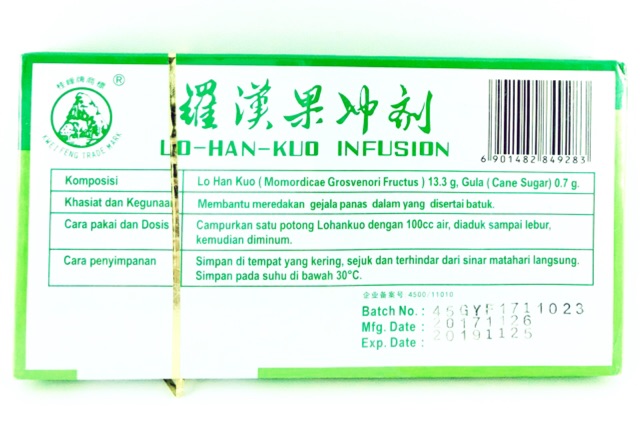 Lo Han Kuo Infusion Box ( Pereda Panas Dalam &amp; Sakit Tenggorokan )