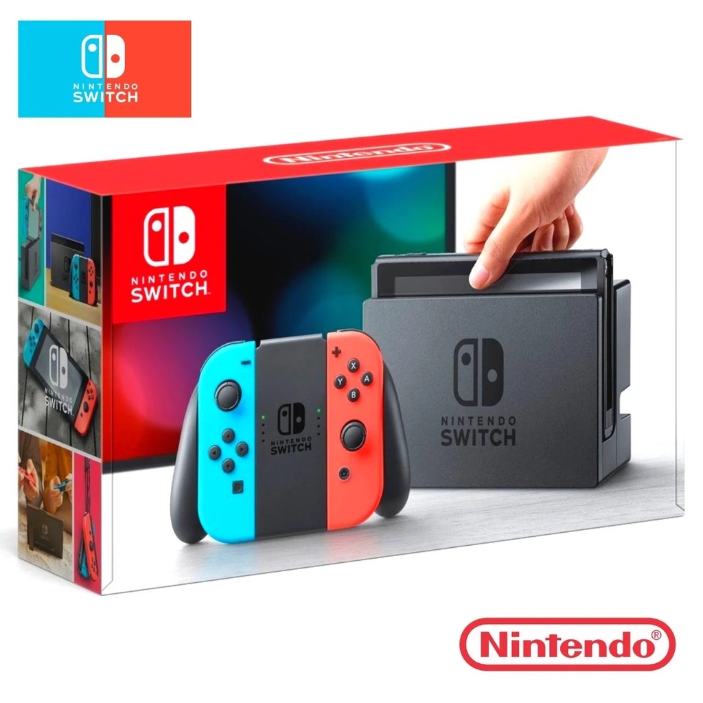 ⭐ NINTENDO SWITCH™ : NEON (RED-BLUE) ⭐ konsol mesin kaset video game super nintendo nitendo switch o