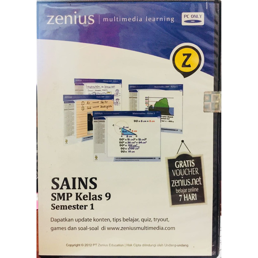 Zenius Sains Smp Kelas 9 Semester 1 Shopee Indonesia