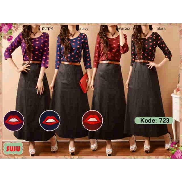 Baju remaja muslim katun maxi remaja gamis remaja katun