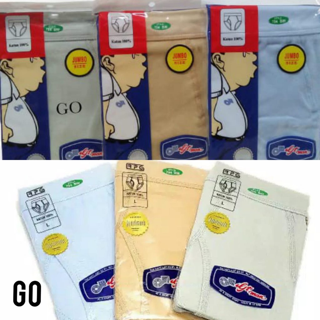 gof GTMAN CELANA DALAM PRIA CD GT-MAN 704 BW Warna Termurah Dan Terlaris Celana Dalam Katun 704BW