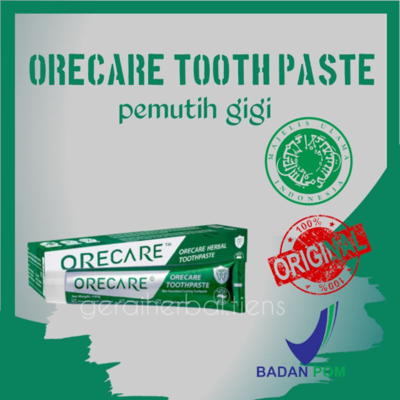 ORECARE TOOTH PASTE/PASTA GIGI PEMUTIH/ORECARE/PASTA GIGI