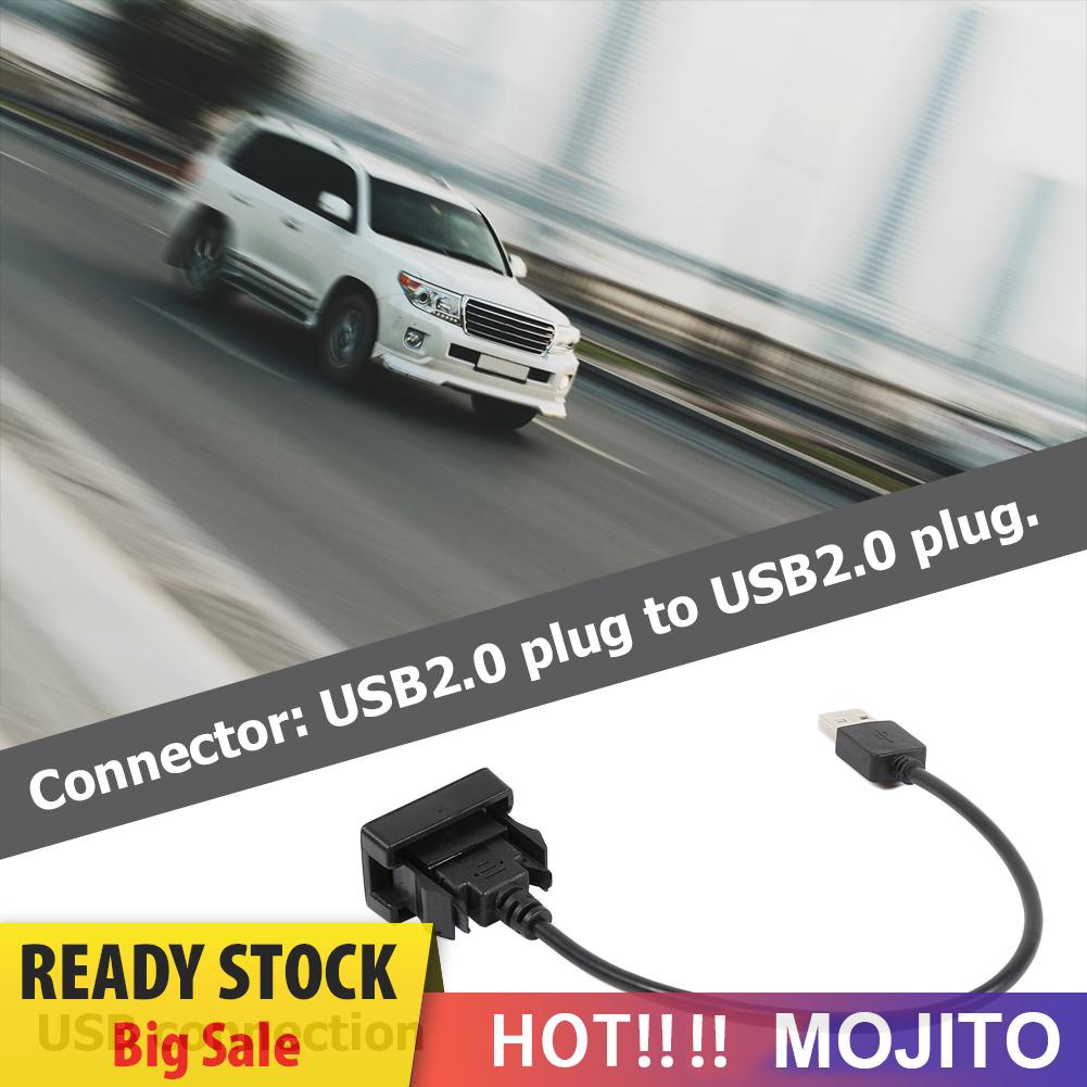 Kabel Adapter Extension Usb Port Panel Mount Dashboard Mobil Untuk Toyota Vios