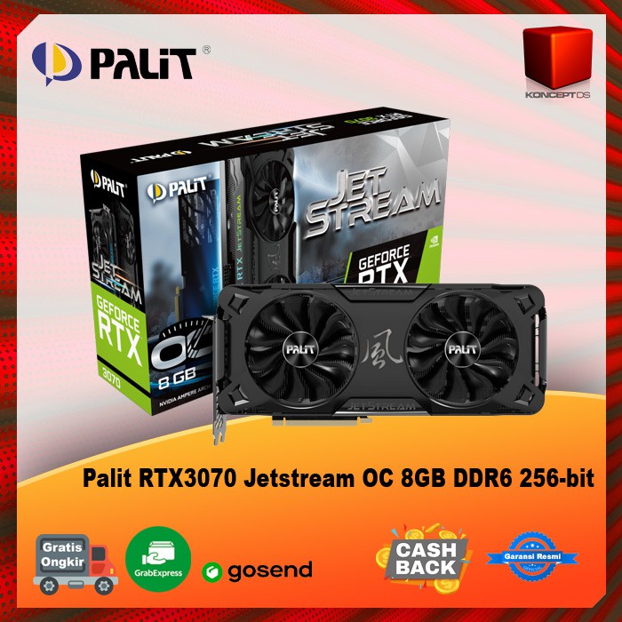 Palit RTX3070 Jetstream OC 8GB DDR6 256-bit NON LHR