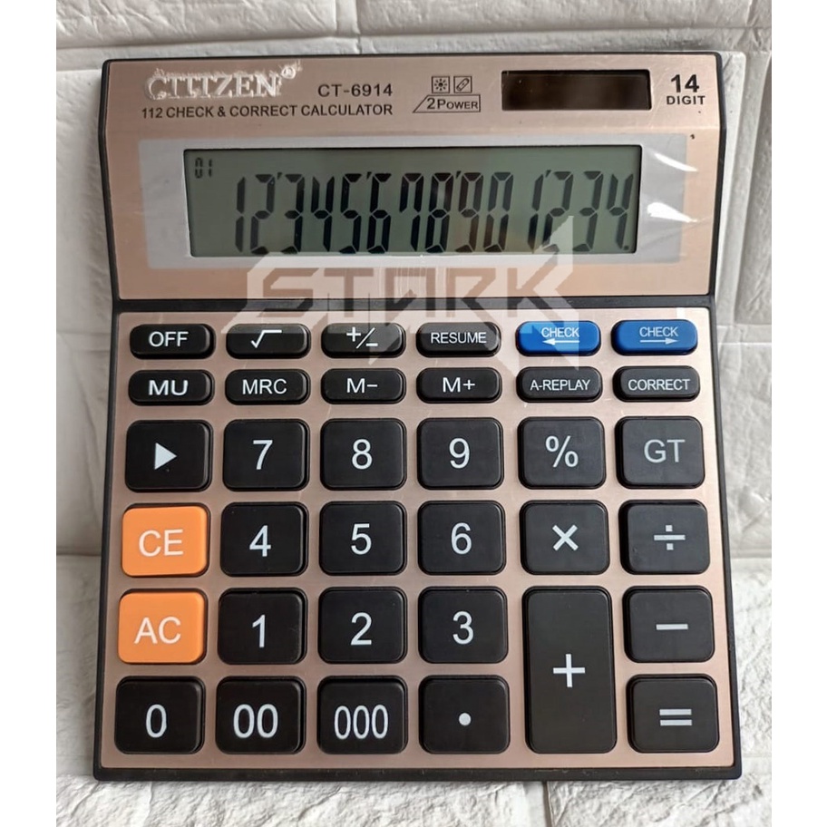 

NEW!!! CT 6914 Kalkulator 14 Digit - Kalkulator Meja Dagang - Kalkulator Pasar - Kalkulator Kantor -