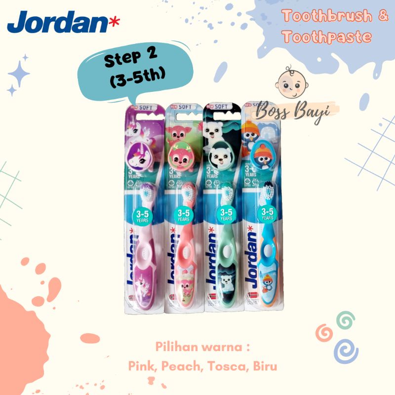 Jordan - Toothbrush / Toothpaste Baby Kids / Sikat Gigi / Pasta Gigi Bayi Anak
