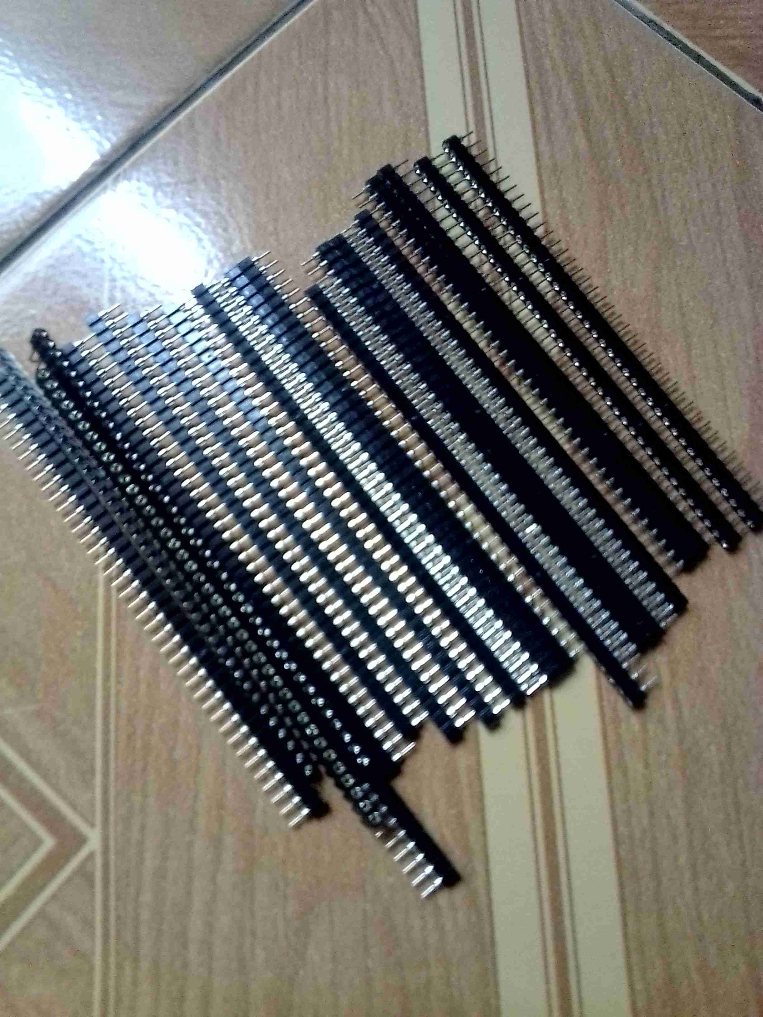 Xinxxin101 Konektor Header Satu Baris 40pin 2.54mm Bentuk Bulat Female