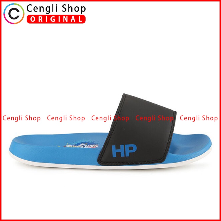SANDAL SLIDE HUSH PUPPIES PRIA ORIGINAL CASUAL BRANDED BIRU HM22
