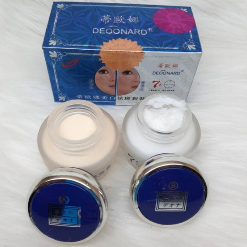 Deoonard Cream Set Siang Dan Malam Biru AB - Day And Night Original Holo Pink