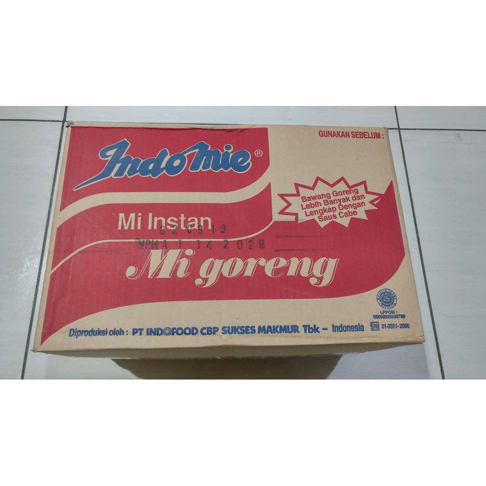 

Indomie Goreng 1 dus isi 40 bungkus. Terbaik