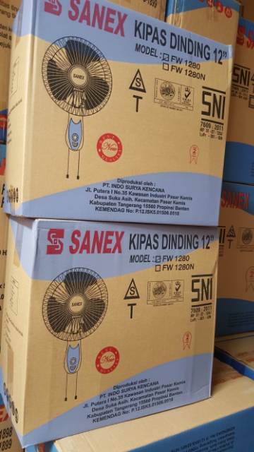 Kipas Angin  SANEX Dinding  12'inchi  FW 1280(Wall Fan)