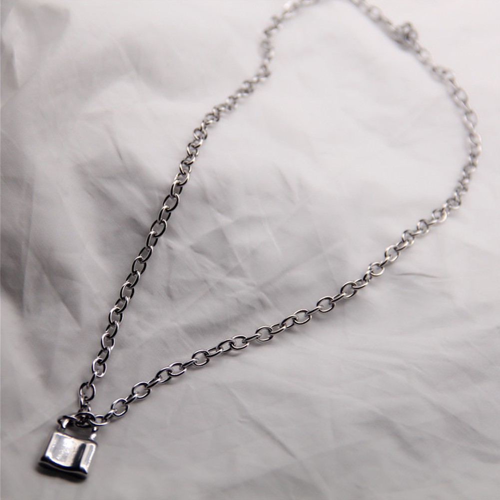 Gembok dengan Kalung Rantai Bahan Stainless Steel untuk Pesta / Club