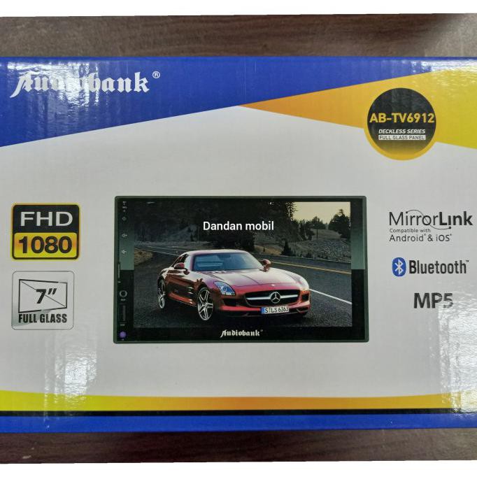 READY Head Unit MP5 Deckless Audiobank AB-TV6912 7Inch Calya Sigra