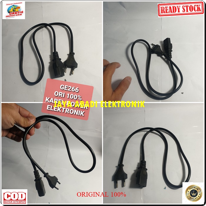 G266 ORIGINAL KABEL POWER ADAPTOR LAPTOP DLL 3 LUBANG KOMPUTER PC ELEKTRONIK CABEL CABLE LISTRIK SETRUM CAS PIN ELEKTRIK PEMANAS  ORIGINAL Kabel power Listrik meter elektronik elektrik 3 pin cable laptop rice cooker multifungsi universal komputer cas casa