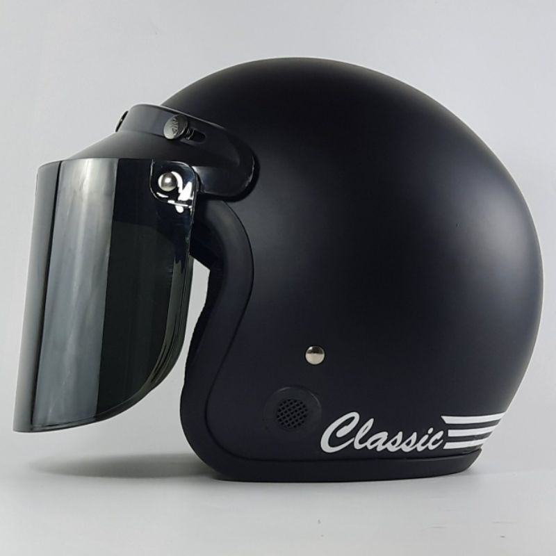 Helm Bogo Dewasa Clasicc Warna Hitam Doff