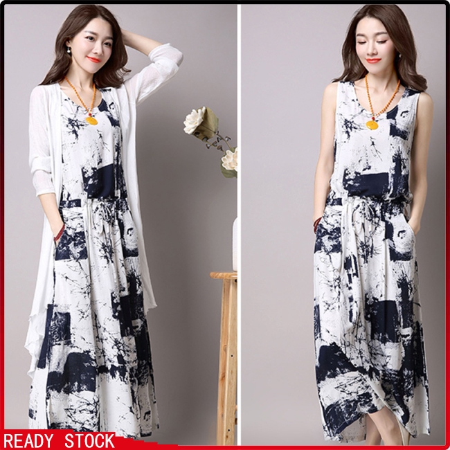sundress with cardigan