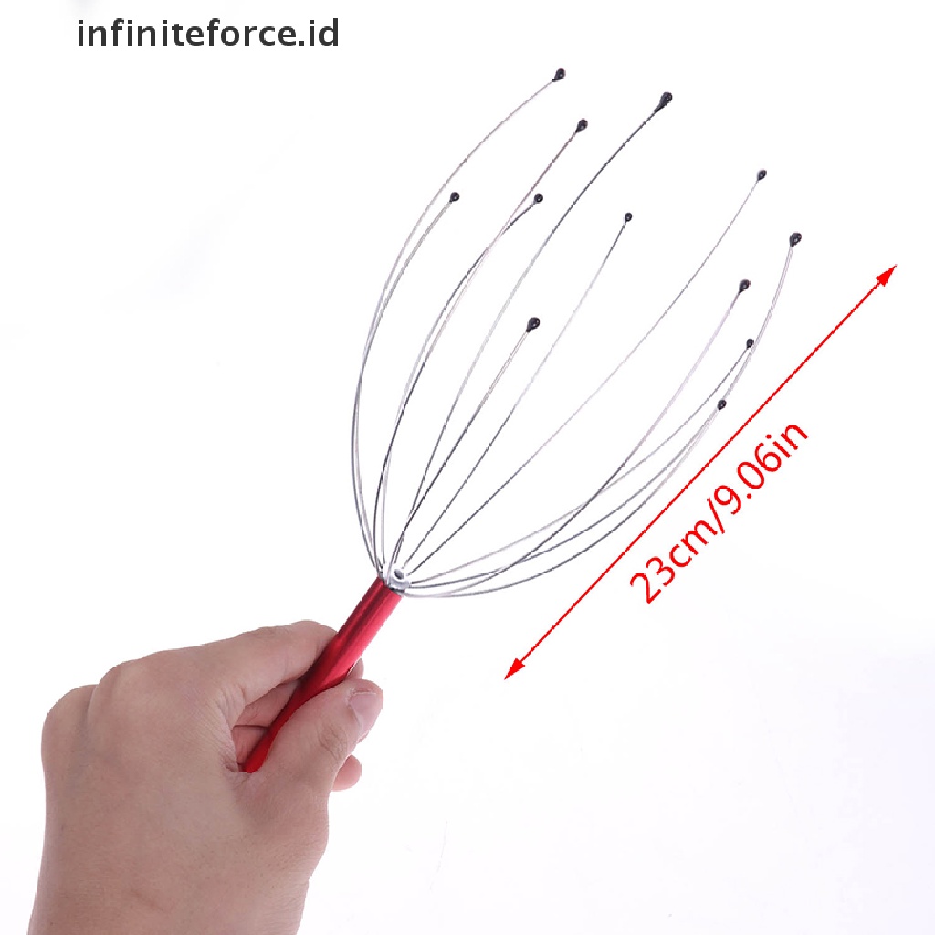 Infiniteforce.id Alat Pijat Kulit Kepala / Leher Bentuk Gurita Untuk Relaksasi / Pereda Stress