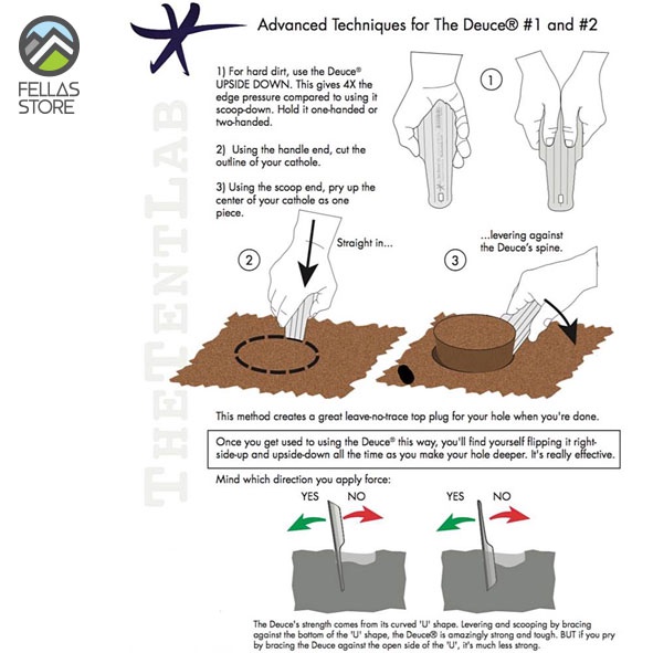 The Deuce #3 Fire - Lightweight Toilet Trowel / Spade