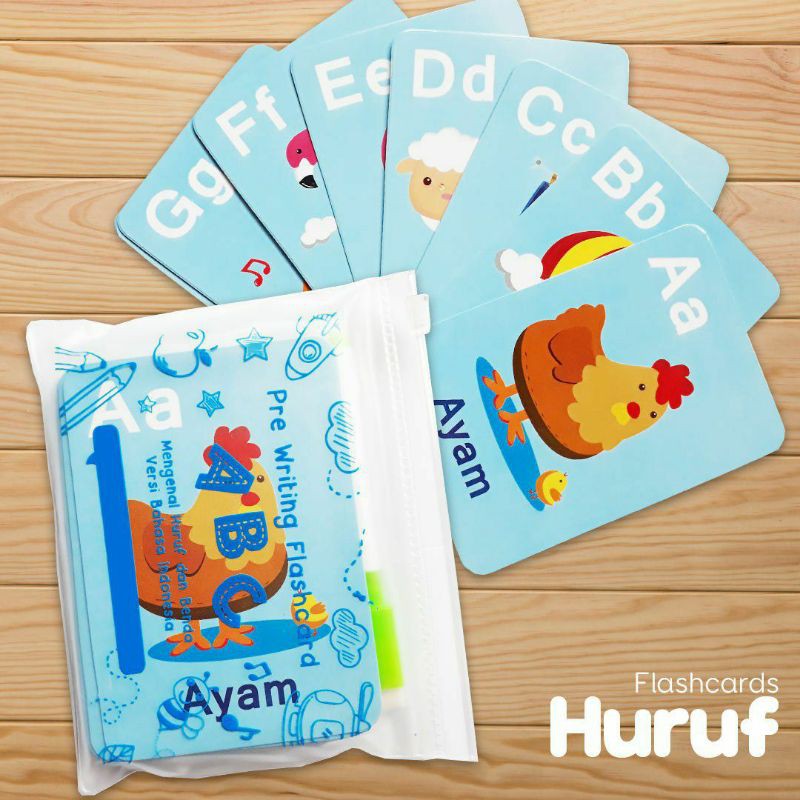 CUTEKIDS BILHIKMA// Flashcard alphabet wipeclean Cute kids edukatif // Baju anak kualitas : peci tun