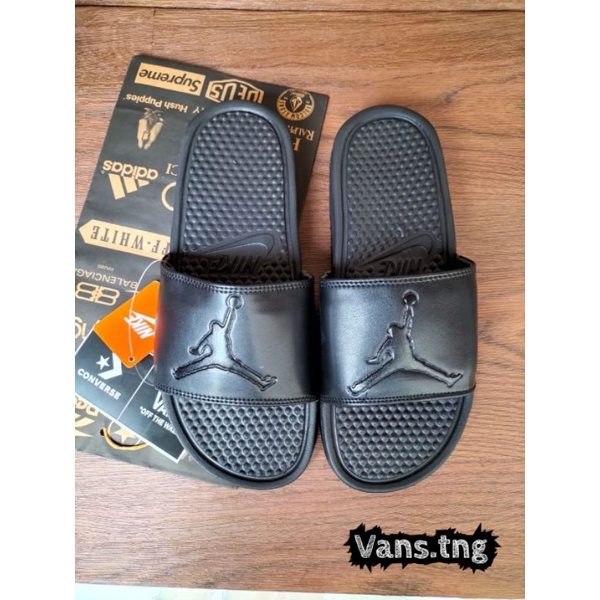 Sandal Slide Nike  Jordan Black Premium / Sendal Slop Nike / Sandal Nike Air Jordan /Sandal Murah