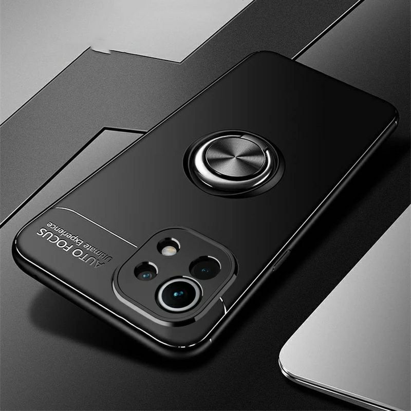 Case Xiaomi Mi 11 Lite Softcase Ring Stand Auto Focus Original