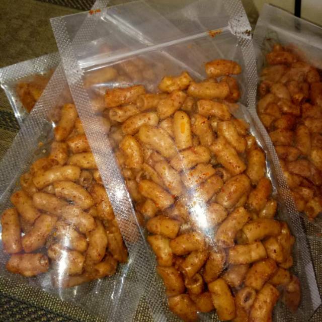 

Makaroni bantat pedas tasikmalaya/Cemilan Makaroni Bantat Pedas Murah 50gr